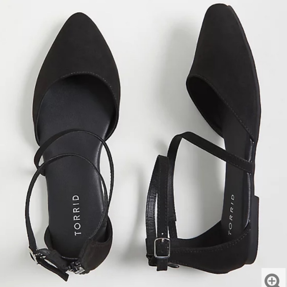 NWT TORRID WW Ankle Strap D’Orsay Flat